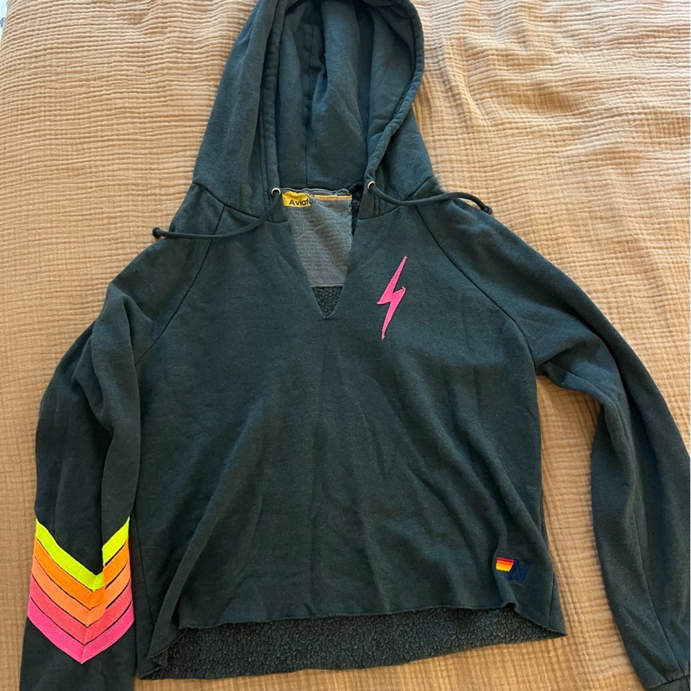 Aviator nation lightning bolt hoodie